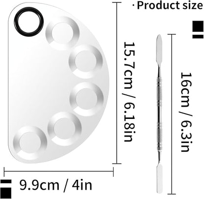 Makeup Mixing Foundation Palette Tools - Stainless Steel