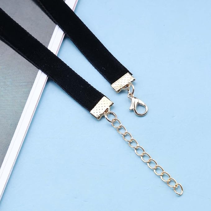 Vintage Satin Choker Necklace Pearl Pendant