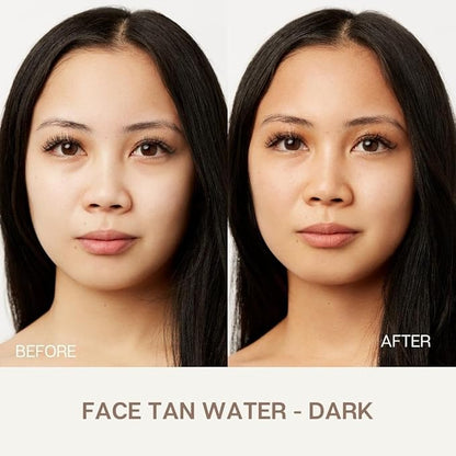 Nuda Face Tan Water | Lightweight Clear Self Tanner for Face | Hydrating Face Water Spray Mist with Aloe Vera, White Tea Extract, Vitamins A, C, & E | Buildable Spray Tan Solution, Cruelty Free, 75 mL