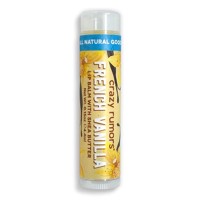 Crazy Rumors French Vanilla Lip Balm. Plant-Based,