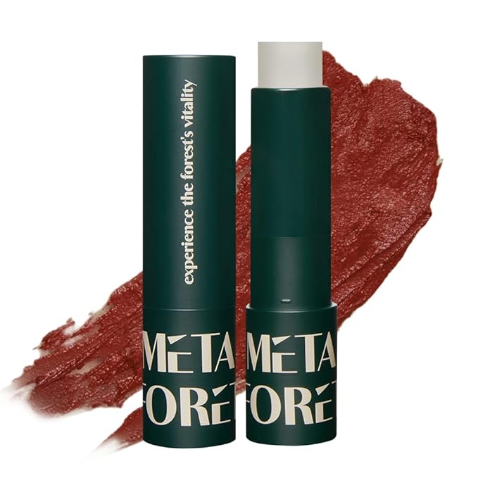 METAFORET Vegan Tinted Lip Balm 0.12oz Clear)