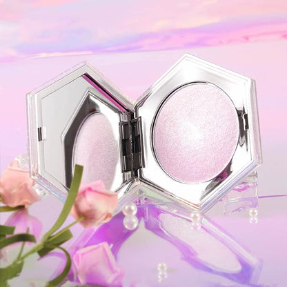Purple Pink Shimmer Highlighter Highlight Makeup Contour Powder