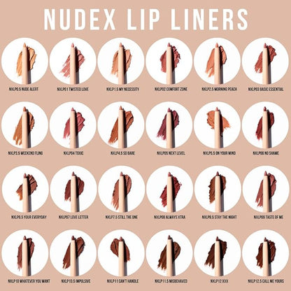 Retractable Waterproof Lip Liner with Built-in Sharpener by Beauty Creations NUDEX Collection (Call Me Yours 12.5)