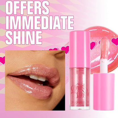 Jelly Cooling Hydrating Non-Sticky Lip Oil, Plumping Moisturizing Cooling