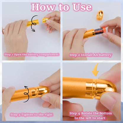 Beauty Bar 24k Gold Skin Care Face Massager Roller, 2 in 1 Electric 3D Roller and T Shape Energy Beauty Bar for Face Lift and Skin Tightening