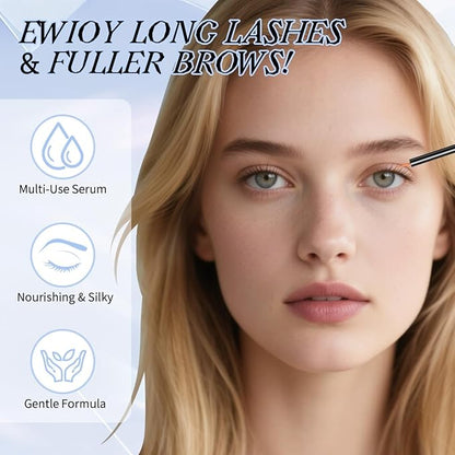 Eyebrow Eyelash Growth Serum,Natural Eyebrow Serum for Longer, Fuller, and Thicker Brows Lash