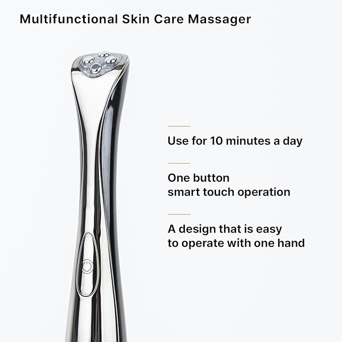 Eye Lift Wand, Anti Aging at Home Under Eye Skin Care Facial Massager Tool for Dark Circles, Eye Bags, Puffiness, Beauty Device for Face