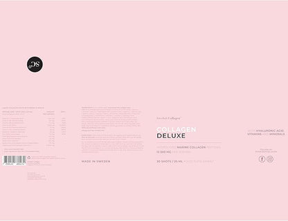 Collagen Deluxe 30 Shots x 2 I 8 Week Bundle I 12500 mg Marine Collagen (Type I & III) I Hyaluronic Acid, Biotin, Vitamin C I Sugar-Free - 8 Week Supply