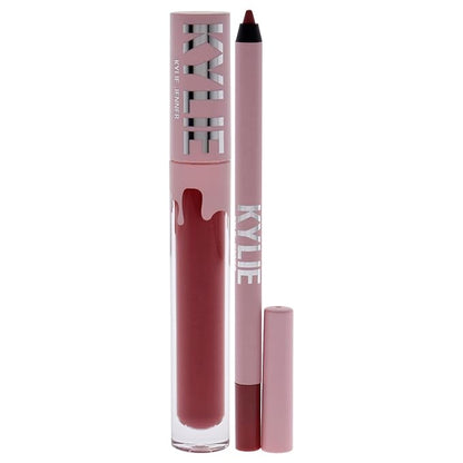 Kylie Cosmetics Matte Lip Kit - 500 Kristen for Women - 2 Pc 0.10oz Matte Liquid Lipstick, 0.03oz Lip Liner