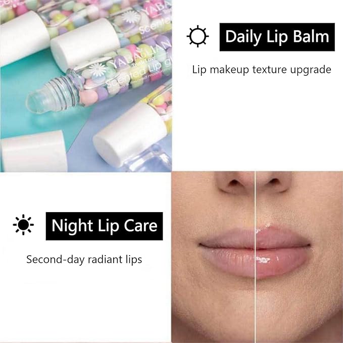 Lip Gloss Set, 2 PCS, Transparent Lip Balm, Gloss