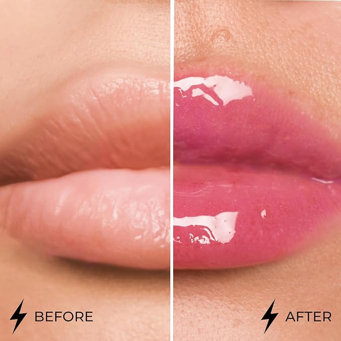Lamel Dazzle Glow Crystal Clear Lip Gloss - Hydrating Lip Gloss - Non Sticky Lip Gloss - Colored Lip Gloss - Lip Gloss Color - Mini Lip Gloss - Moisturizing Lip Gloss - №406 Empower