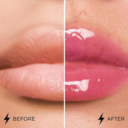 Lamel Dazzle Glow Crystal Clear Lip Gloss - Hydrating Lip Gloss - Non Sticky Lip Gloss - Colored Lip Gloss - Lip Gloss Color - Mini Lip Gloss - Moisturizing Lip Gloss - №406 Empower
