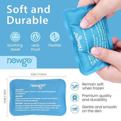 NEWGO Bundle of Cold Gel Eye Mask and Mini Ice Pack