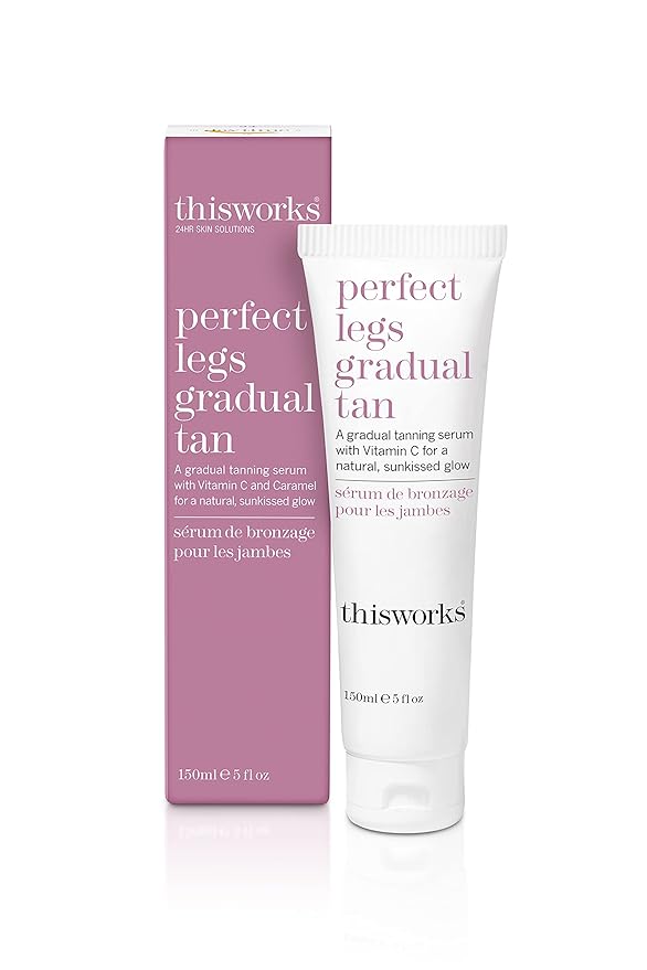 This Works Perfect Legs Gradual Tan, Self Tanner with Vitamin E & Shea Butter, 150ml