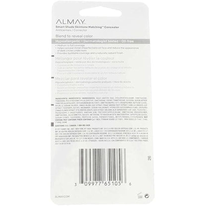 Almay Smart Shade Face Concealer, Hypoallergenic, Cruelty Free, Dermatologist Tested
