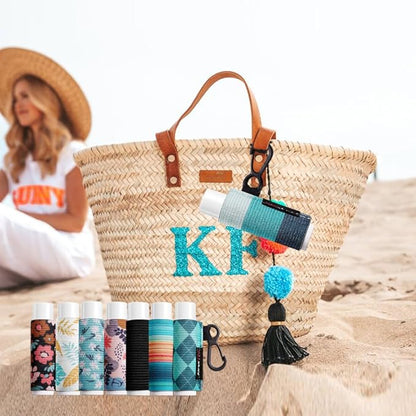 5pcs Lip Balm Holder Keychain Lipstick Sleeves