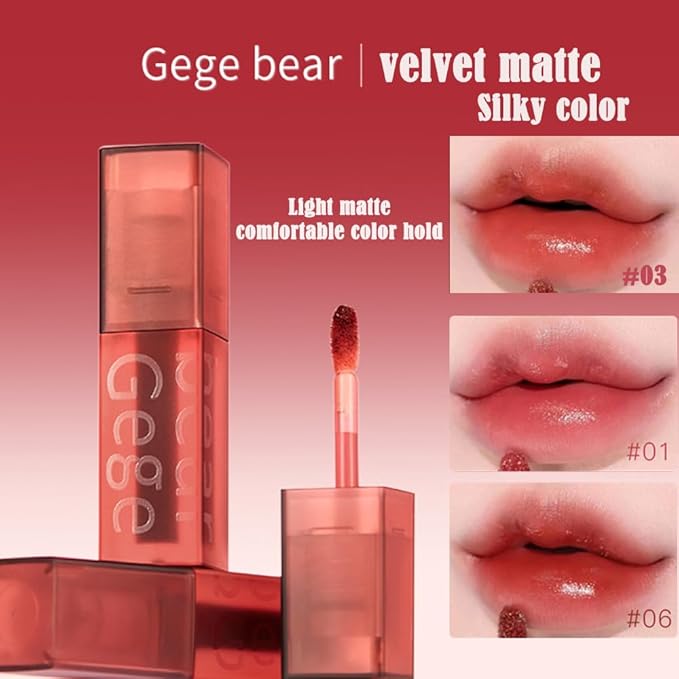 Smooth Luster Lip Glaze, Lightweight Moisturizing,High Impact Lip Color, Full Coverage Lip Makeup, Long Lasting Waterproof Moisturizer Lip Glaze (Date Red Brown)