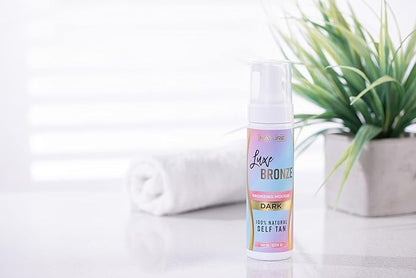 Self Tanner Dark Mousse - Fast-Acting, Anti-Cellulite, Natural Glow, Enriched with Aloe Vera & Coconut, Streak-Free & Trusted Tan, No Fake Tan Smell, Vegan & Cruelty-Free Self Tanning, 6.7 Fl Oz