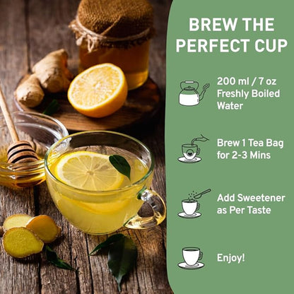 HANDPICK Lemon Balm Tea Bags – 100 Count | Caffeine-Free Herbal Tea with Citrus Flavor & Aroma | Pure Lemon Balm Leaves