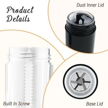 12 Pieces 15g Black Plastic Deodorant Tubes,Lipstick