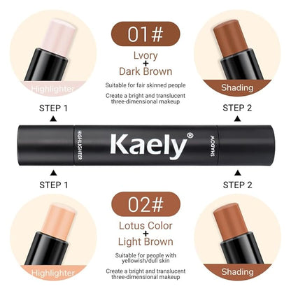 evpct 4 Color Contour Stick Makeup Set Concealer