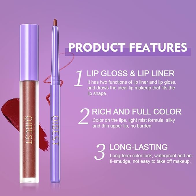 Matte Lip Gloss Sets, 4 Colors Halloween Makeup Gloss