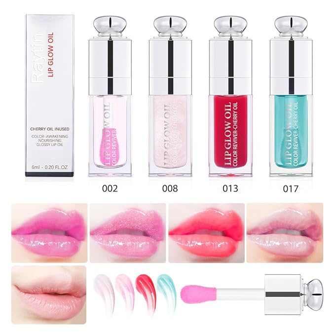 Moisturizing Lip Oil,No-Sticky Gloss Balm Care,Fruit