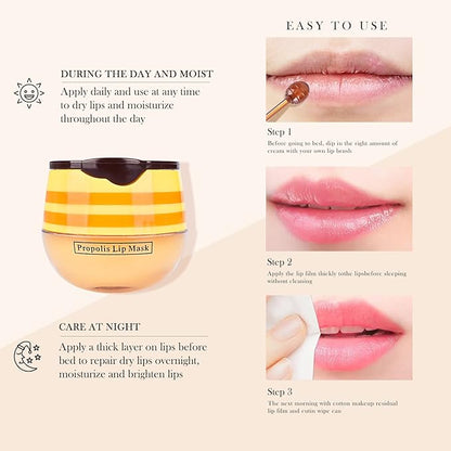 Honey Lip Balm Pot, Honey Lip Exfoliator