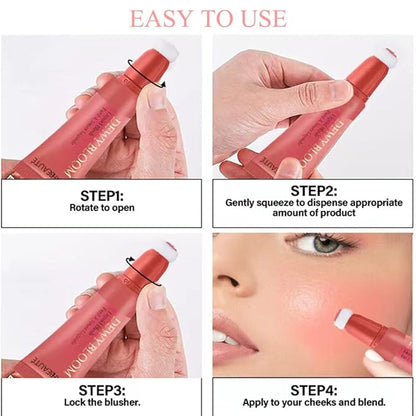 Cream Blush Wand, Milk Liquid Blush Contour Wand Ravishing,Nude Pink