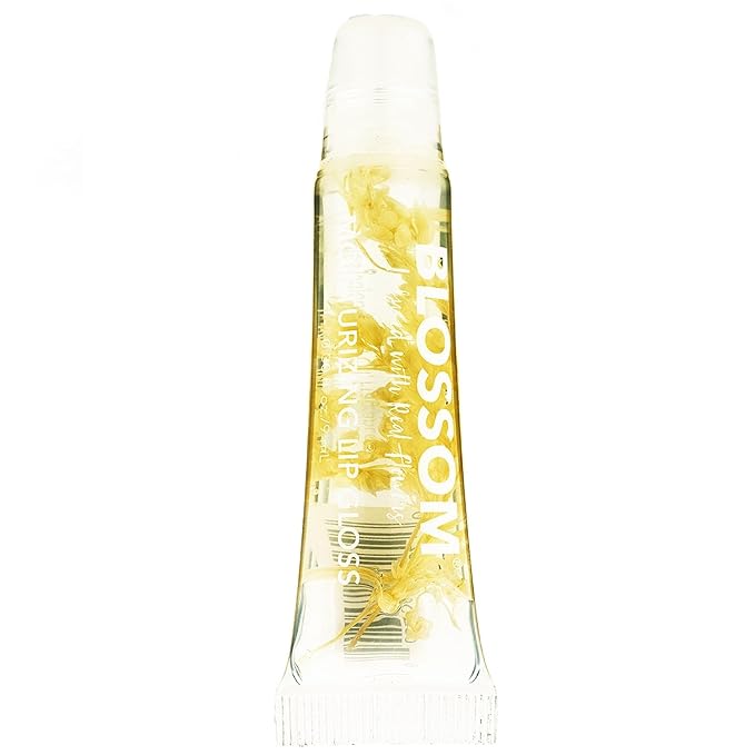 Blossom Scented Moisturizing Lip Gloss Tubes, Infused with Real Flowers, 0.3 fl. oz/9ml, Marshmallow