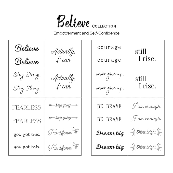 Believe Collection - Inspirational and Motivational Words Small Men