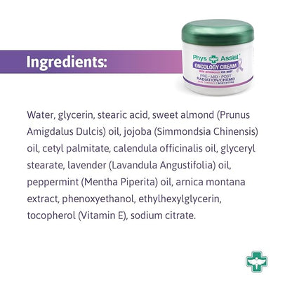 PhysAssist Oncology Cream 4 oz plus Clinically