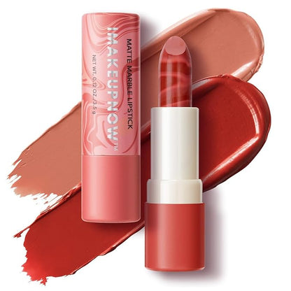 2PCS Marbled Matte Lip Stick Makeup Coverage,