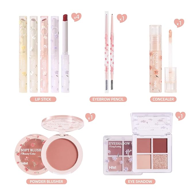 LAMUSELAND All in One Makeup Kit, 8-Piece Women