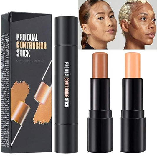 2 Colors Cream Contour Sticks Makeup Kit, Primer