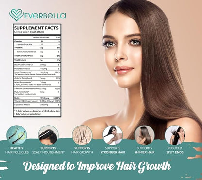 Complete Biotin Plus, Cinnamon Roll Flavor, Liposomal Formula, Biotin, Pumpkin Seed Oil, Black Cumin Seed Oil, D3, Hair Health, 15 Day Supply