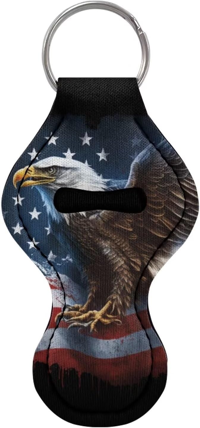 Chapstick Holder Keychain for Lipstick Lip Girls