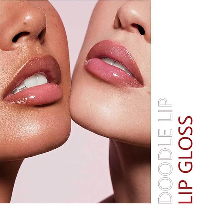 Mirror Water Lip Gloss Moisturizing Waterproof Lip Tint Smooth Long-Lasting Wear Non-Stick Cup Not Fade Beauty Lip Oil Lip Glaze Liquid Shine Glossy for Nourished, Fuller-Looking (06# Pink)