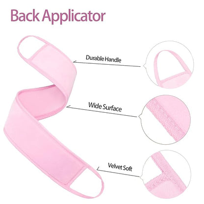 3 Pack Self Tanning Mitt Applicator Kit Set Self Tan Back Applicator with Self Tanning Glove for Self Tan Mitt Mini Self Tan Glove and Sunscreen Brush (Pink)