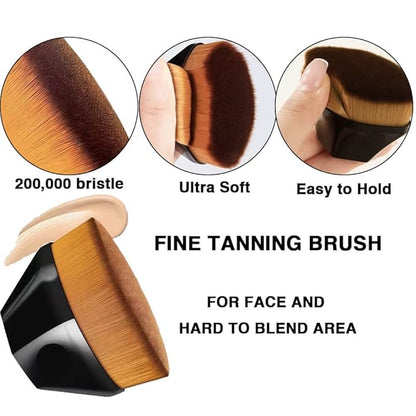 4Pack Self Tanning Mitt Set, 1 Self Tanning Mitt, 1 Self Tanner Lotion Back Applicator, 1 Self Face Tanning Brush, 1 Exfoliating Glove, Self Tan Kit (4pack tanning applicator)