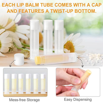 LotFancy Lip Balm Tubes with Filling Making