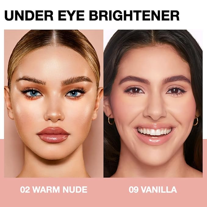 evpct 2Pcs under Eye Brightener, Nourishing Luminous under & 09#