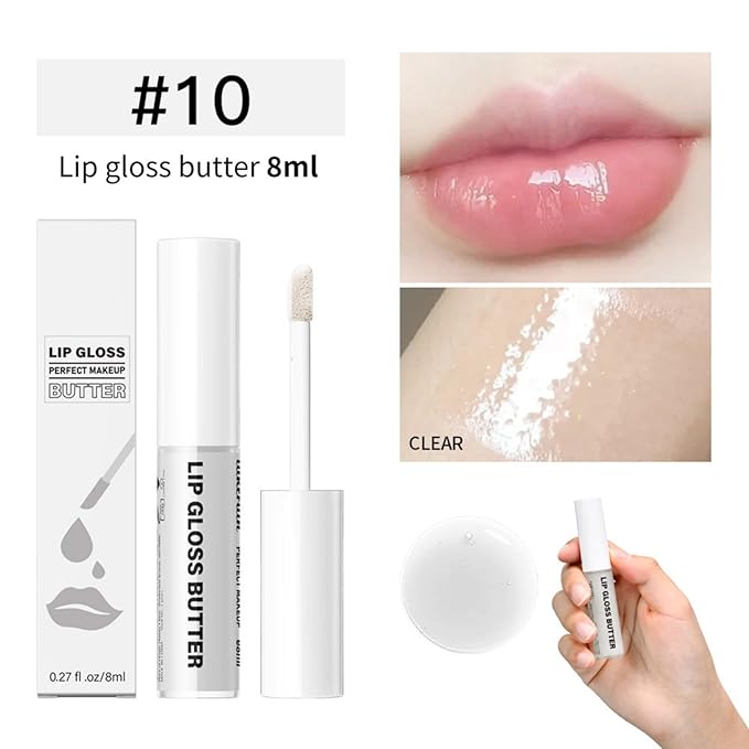 MAEPEOR Butter Lip Gloss 13 Colors Moisturizing Non-Sticky Gloss