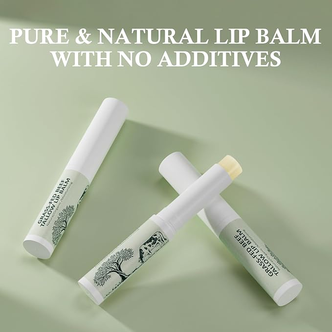 Tallow Lip Balm, Natural Lip Balm,