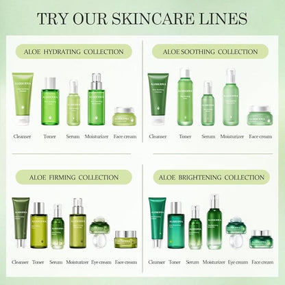 Aloderma Aloe Eye Cream Set, 2 pieces - Brightening Eye Cream, Firming Eye Cream