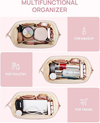 Telena puffer makeup bags for