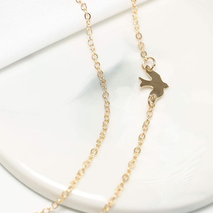 Fashion Layered Necklace Peace Dove Necklace