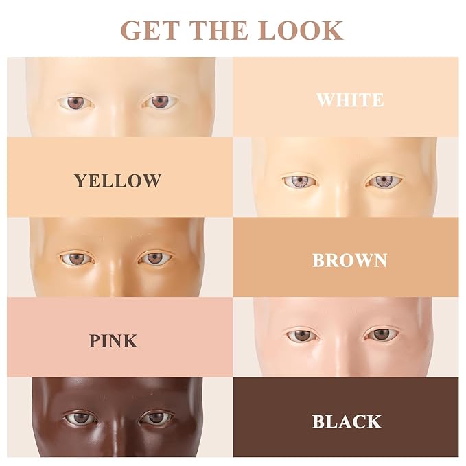 Makeup Practice Face, 5D Reusable Silicone