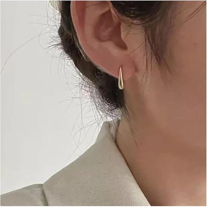 Vintage Water Drop Earrings Gold Teardrop