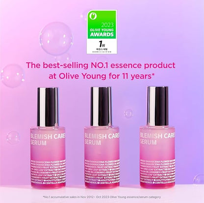 ISOI Blemish Care Up Serum Special Kit, 5-Step Korean Skin Care Set for Hydration & Radiance, Travel Size Gift Set (Serum, Tonic Essence, Cream, Pad, Mask)